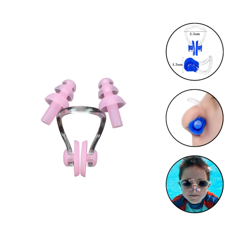 Üzgüçülük üçün qulaq və burun tıxacı dəsti Speedo 1537, çəhrayı Üzgüçülük üçün qulaq və burun tıxacı dəsti Speedo 1537, çəhrayı