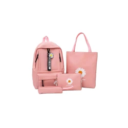 Məktəbli bel çantası 3-ü 1-də BS-110, 43x13x30 sm, su keçirməyən parça, çəhrayı Məktəbli bel çantası 3-ü 1-də BS-110, 43x13x30 sm, su keçirməyən parça, çəhrayı