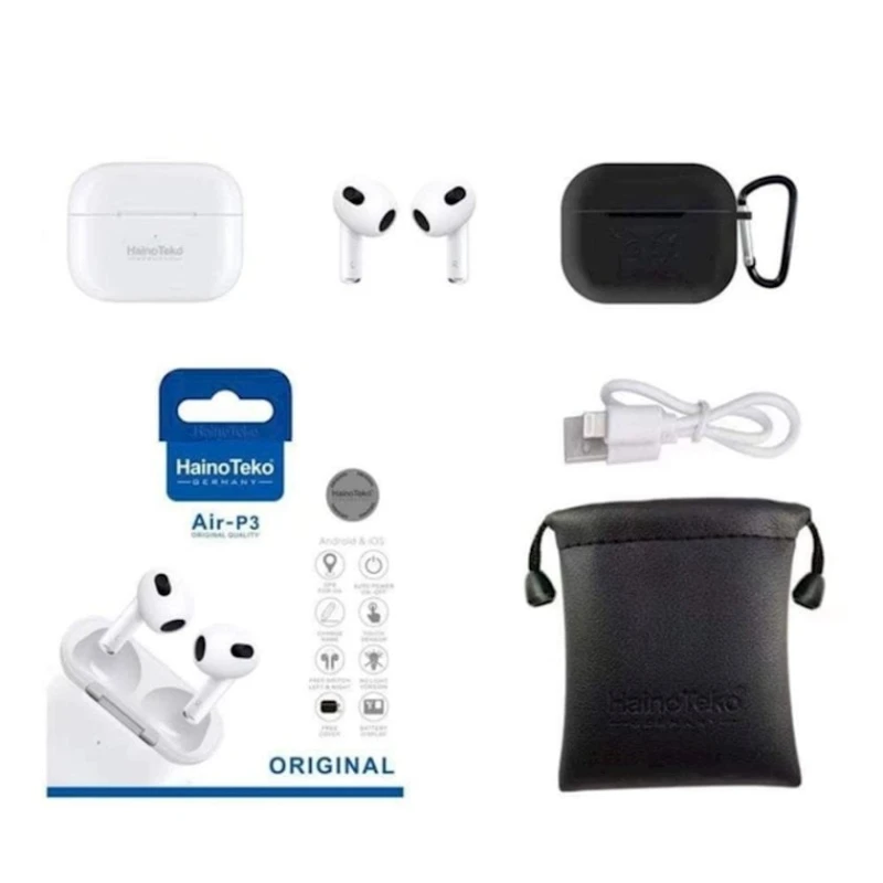 Беспроводные наушники HainoTeko Air-P3 White
