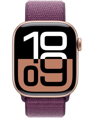 Ağıllı saat Apple Watch Series 10 GPS 42mm Rose Gold Aluminium Case with Plum Sport Loop