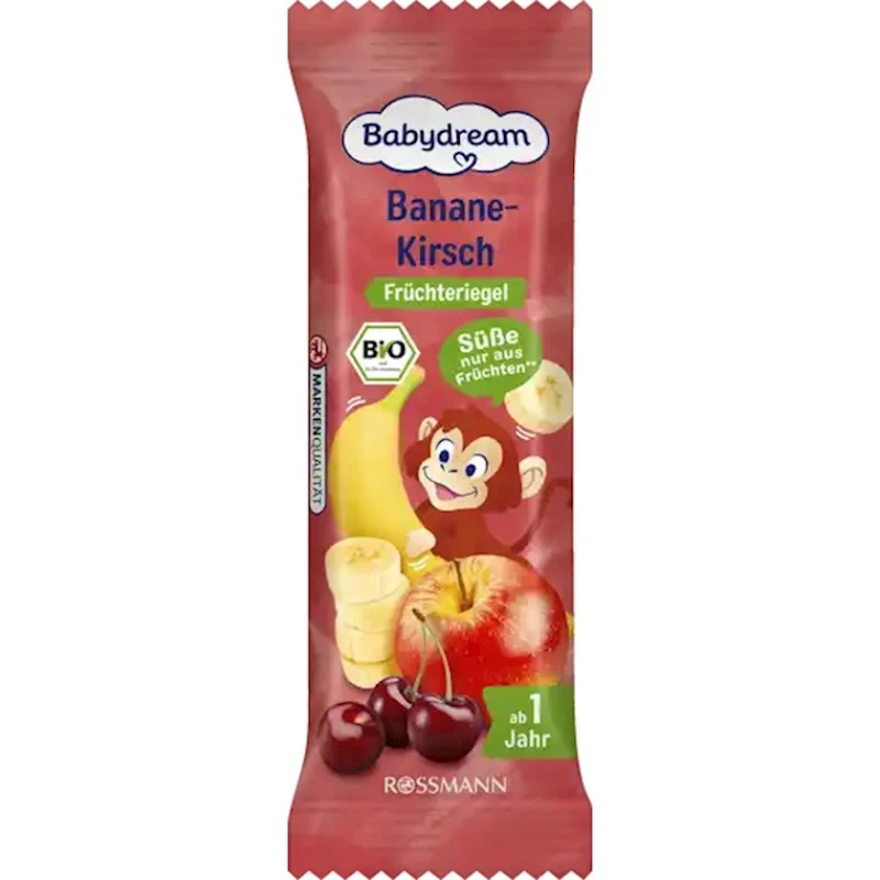 Детский батончик Babydream Банан и Вишня 25 г Детский батончик Babydream Банан и Вишня 25 г
