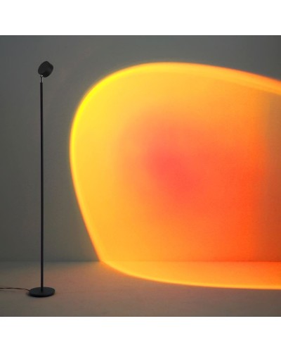 Döşəməüstü lampa Lustore LFL054-BK, qara