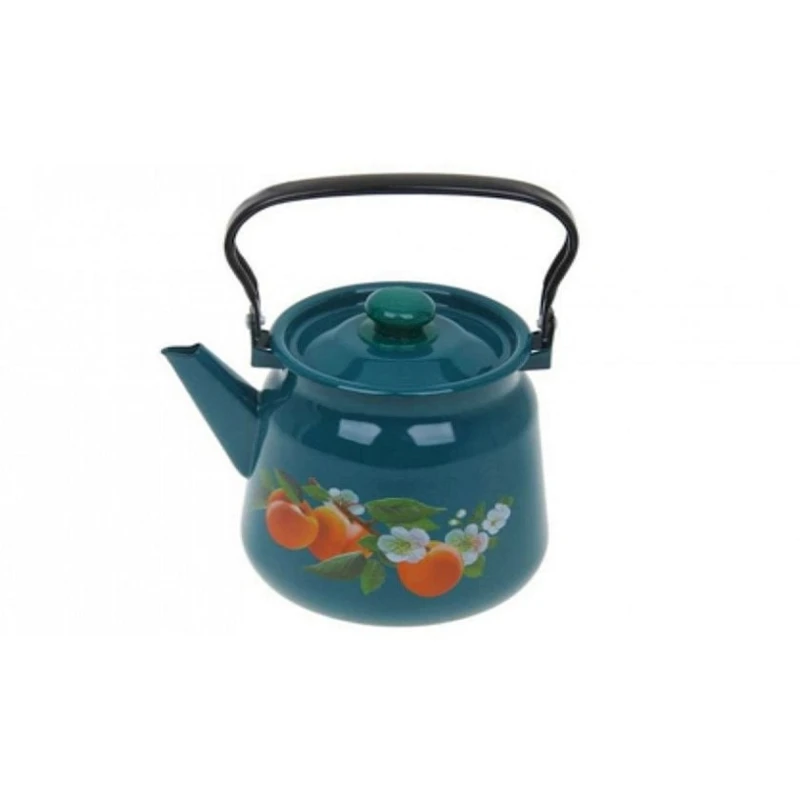 Чайник для кипячения воды СтальЭмаль С2716.3Б, 3500 мл, эмалированная сталь, бирюзовый Чайник для кипячения воды СтальЭмаль С2716.3Б, 3500 мл, эмалированная сталь, бирюзовый
