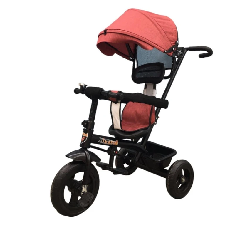 Детский трехколесный велосипед, красный