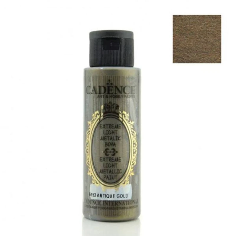Акриловая краска-металлик Cadence Extreme Light Metallic 6153 Antique Gold 70 мл