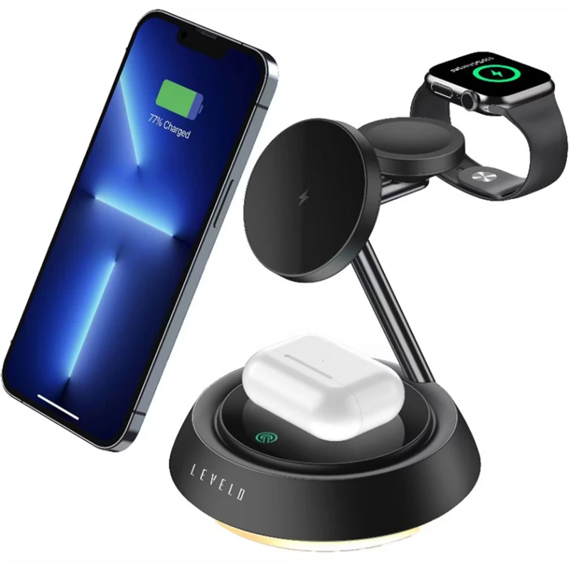 Беспроводное зарядное устройство Levelo Wireless Charger 3in1 Sienese