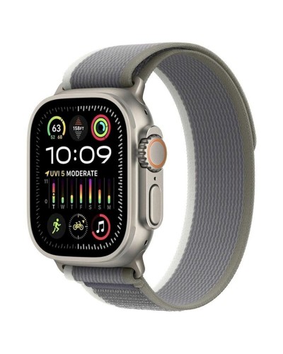 Kəmər Apple Watch üçün 49mm Green/Gray Trail Loop - M/L (MT603ZM/A)