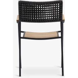 Кресло садовое Jysk Ajstrup, сталь/полипропилен/дерево, черное, 55x85x58 см Кресло садовое Jysk Ajstrup, сталь/полипропилен/дерево, черное, 55x85x58 см