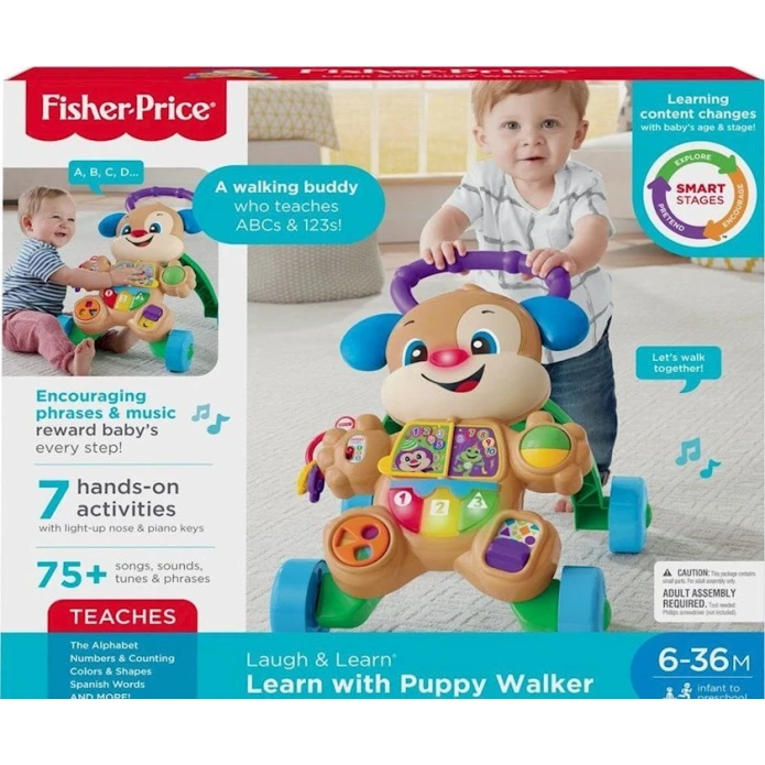 Yerimə diyircəyi Fisher-Price, Learn With Puppy Walker, 6 ay+