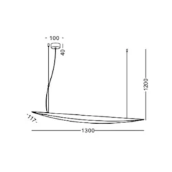 Asma çıraq Lustore LSP357-BK