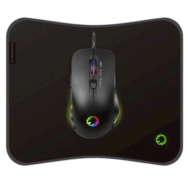 Игровой комплект (мышка + коврик) Gamemax MG7 Black Игровой комплект (мышка + коврик) Gamemax MG7 Black