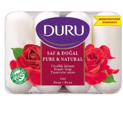 Мыло Duru Pure Natural Freshness Beauty Rose, 4х70 г
