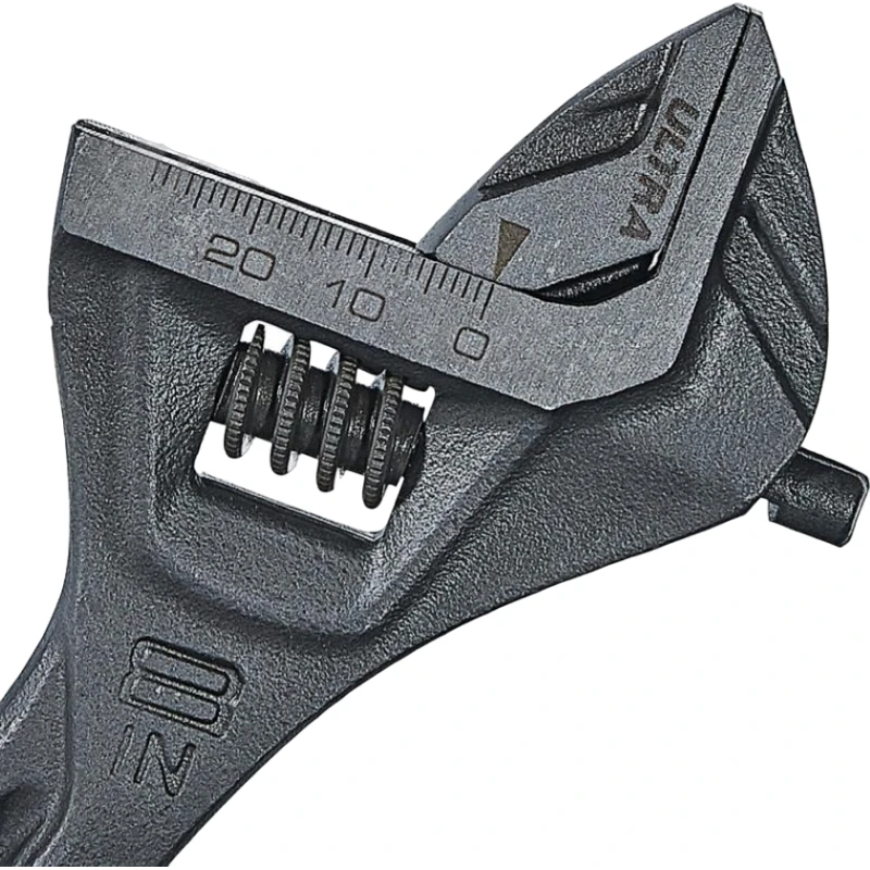 Ключ разводной Dnipro-M 76838001, хромованадиевая сталь, серый