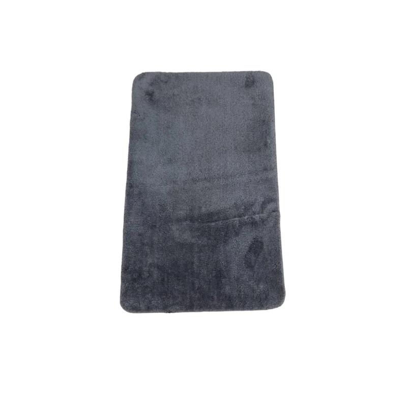 Коврик прикроватный 10, комбинированный, 50х80, хлопок/шелк, черный