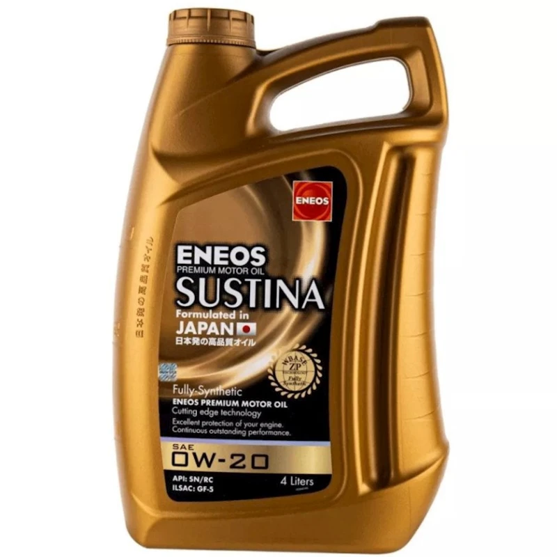 Моторное масло Eneos Sustina 0W-20, 4 л EN350 Моторное масло Eneos Sustina 0W-20, 4 л EN350