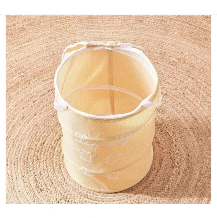 Корзина для белья EM14GUK9, бежевая, 36x41 см