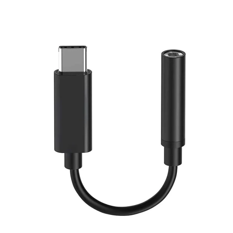 Ötürücü kabel Samsung Aux to Type-c, qara