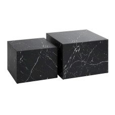 Jurnal masası JYSK Tingsted, 55/45x55/45 sm, MDF, qara
