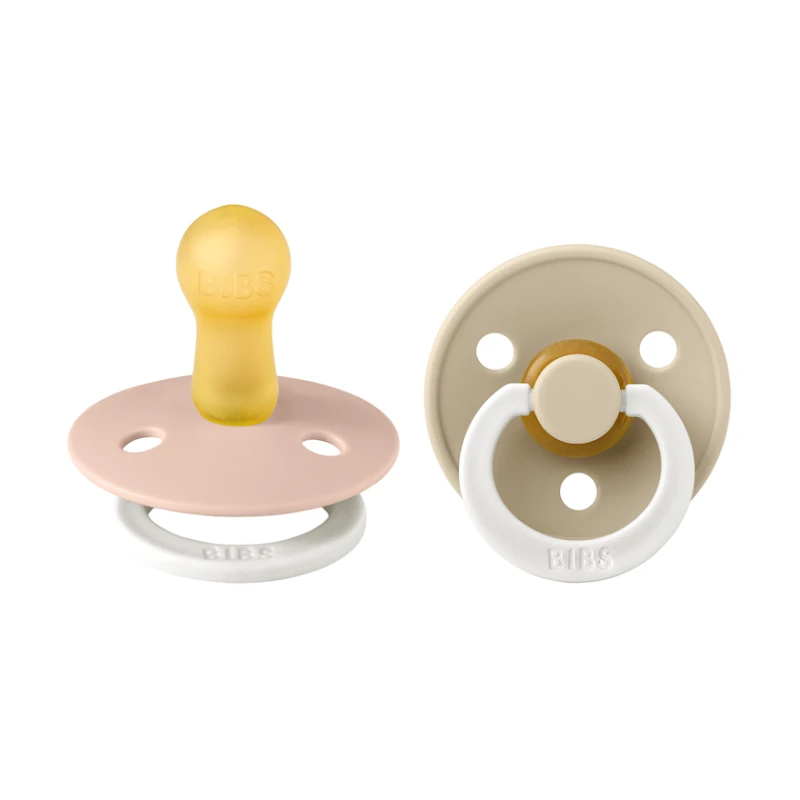 Набор пустышек BIBS Colour Night Blush/Vanilla, 6-18 мес, 2 шт