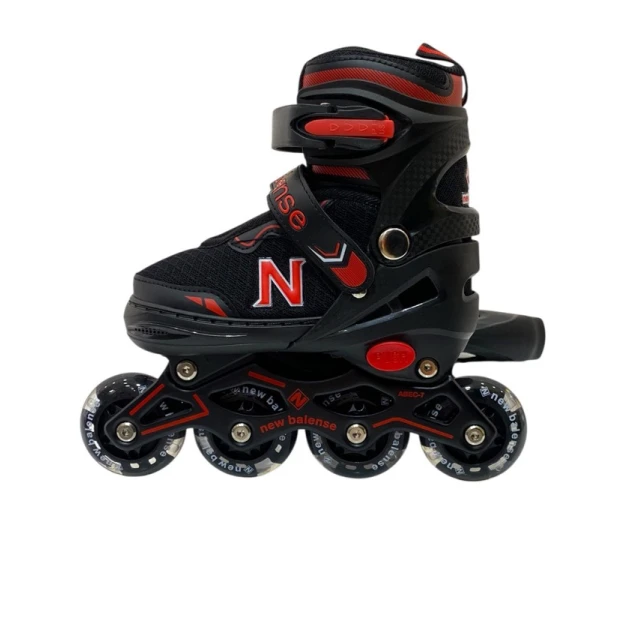 Roliklər uşaqlar üçün M6760, qara/qırmızı, ölçü M (35-38)