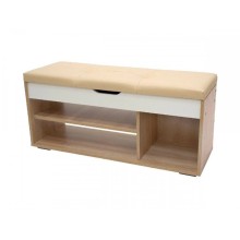 Ayaqqabı üçün tumba Art Mebel 57, laminat, qəhvəyi, 60x110x35 sm