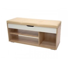 Ayaqqabı üçün tumba Art Mebel 57, laminat, qəhvəyi, 60x110x35 sm