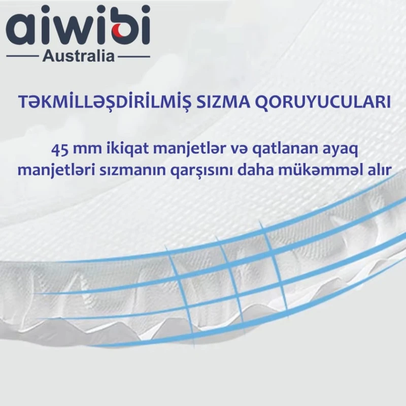 Детские подгузники AIWIBI Premium S, 4-8 кг, 72 шт