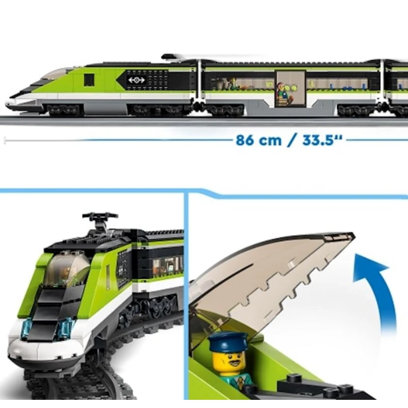 Конструктор Express Passenger Train 60337, 7+ лет,739 элементов