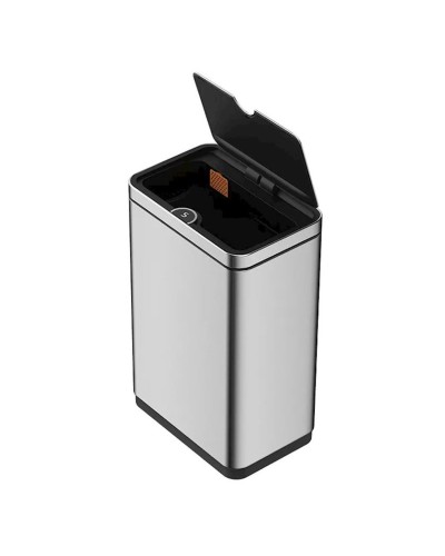 Zibil vedrəsi Java JH-8830 Matt Steel, 34x22x45 sm, 16 l, paslanmayan polad, gümüşü