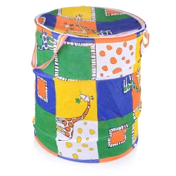 Корзина для игрушек 1497-1, с жирафами, 42х42х50 см Корзина для игрушек 1497-1, с жирафами, 42х42х50 см