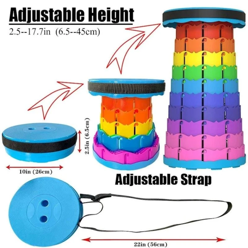 Табурет 45x25 см, оранжевый