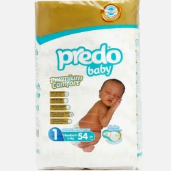 Uşaq bezi Predo Baby 1, 2-5 kq, 54 əd.