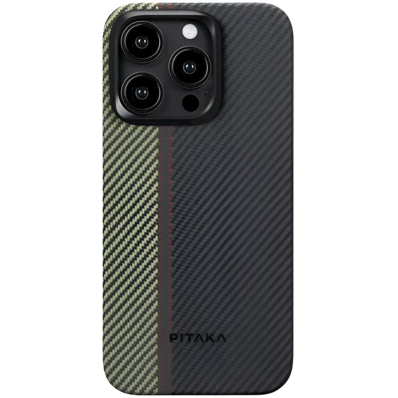 Чехол Pitaka MagEZ Case 4 для Apple iPhone 15 Pro Max Black/Green Чехол Pitaka MagEZ Case 4 для Apple iPhone 15 Pro Max Black/Green