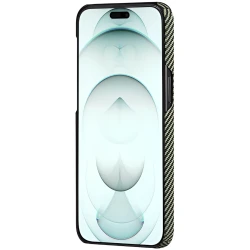 Çexol Pitaka MagEZ Case 4 Apple iPhone 15 Pro Max üçün Black/Green