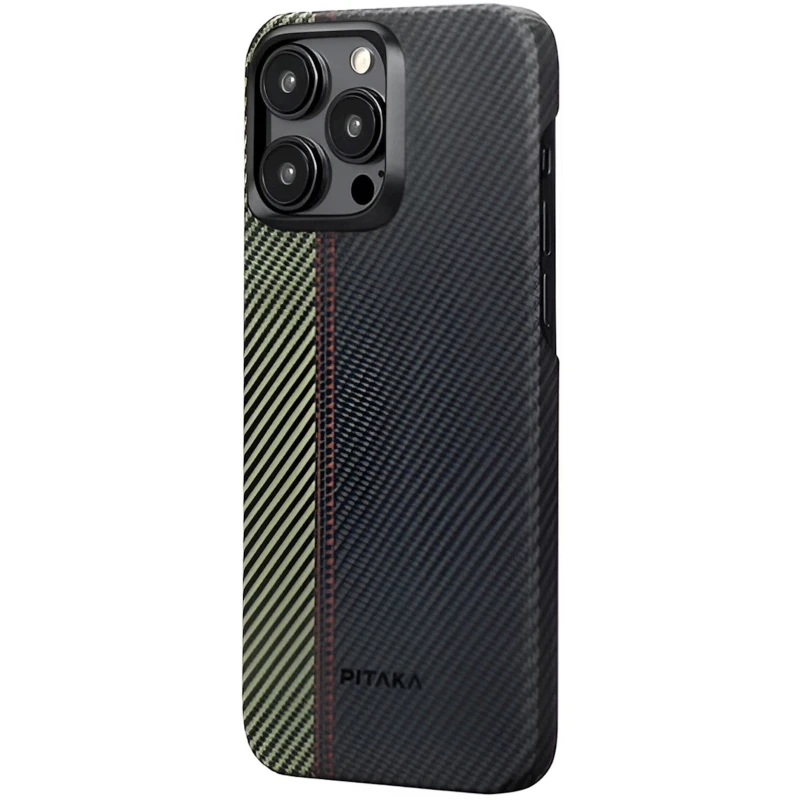 Чехол Pitaka MagEZ Case 4 для Apple iPhone 15 Pro Max Black/Green Чехол Pitaka MagEZ Case 4 для Apple iPhone 15 Pro Max Black/Green