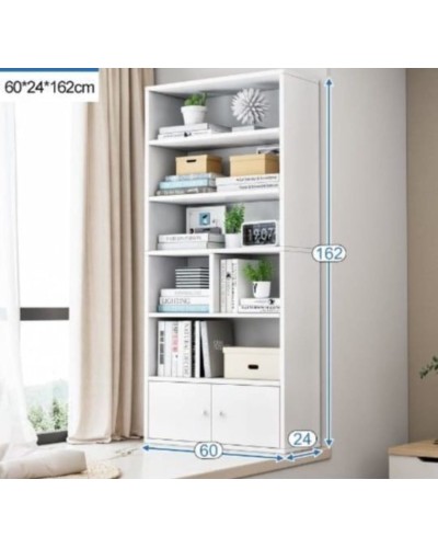 Stellaj HS Group 002, ağ, LDSP, 162x24x60 sm