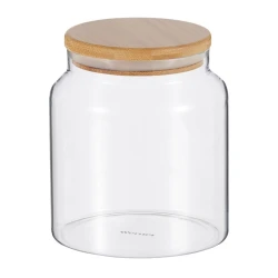 Saxlama üçün qab Werner Bambu 51935, şüşə/taxta, şəffaf/qəhvəyi, 800 ml