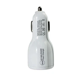 Адаптер питания автомобильный TE-P32 white