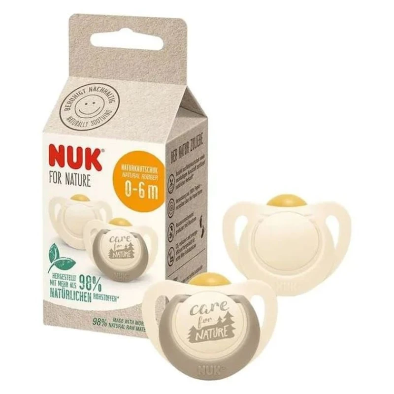 Набор пустышек Nuk Star For Nature, 0-6 месяцев, латекс, товар в ассортименте