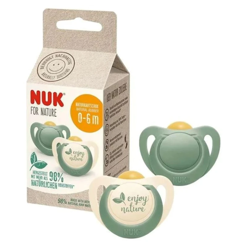Набор пустышек Nuk Star For Nature, 0-6 месяцев, латекс, товар в ассортименте