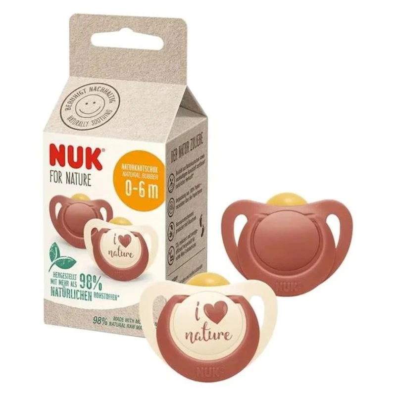 Набор пустышек Nuk Star For Nature, 0-6 месяцев, латекс, товар в ассортименте