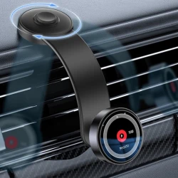 Магнитный автомобильный держатель для телефона Yesido C314 с беспроводной зарядкой Black Магнитный автомобильный держатель для телефона Yesido C314 с беспроводной зарядкой Black