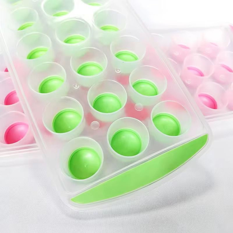 Силиконовая форма для льда на 21 отделение, круглая