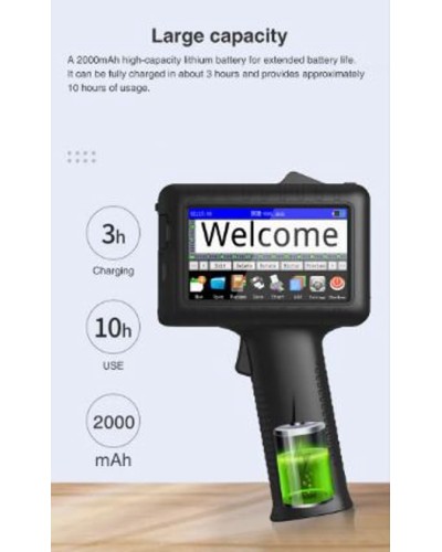 Portativ mini kodlama və tarix vuran əl printeri KD481