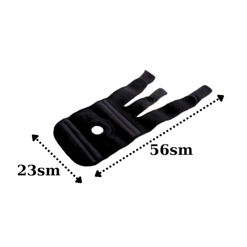 Суппорт колена 1116, черный, неопрен