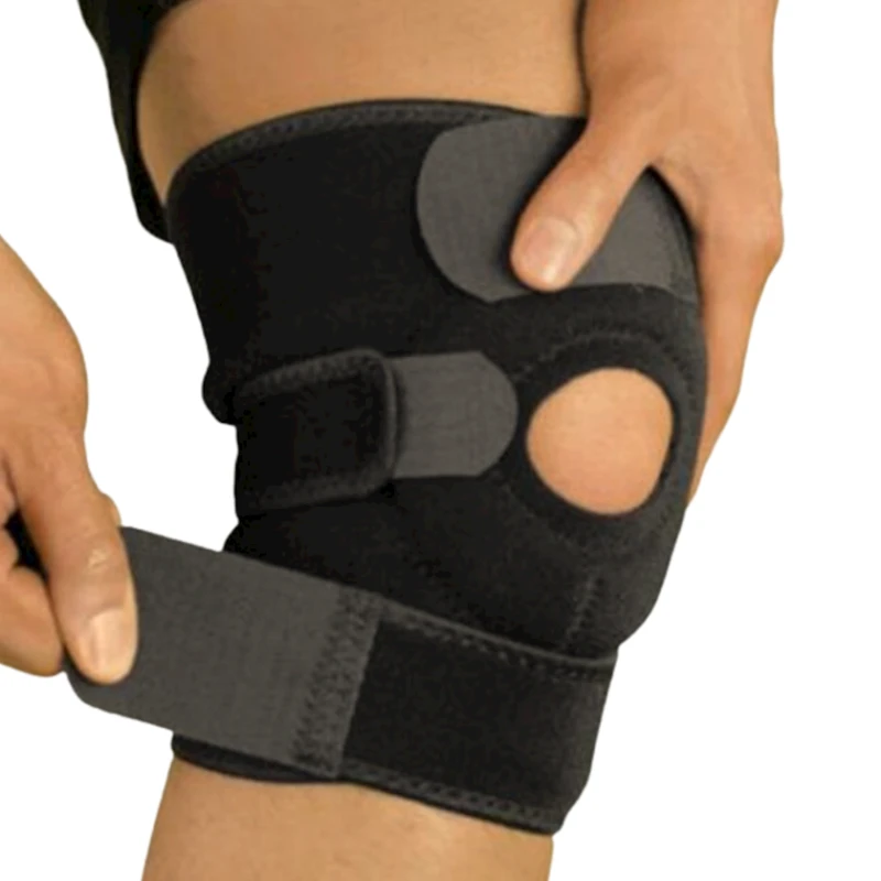 Суппорт колена 1116, черный, неопрен