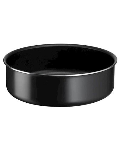 Qab-qacaq dəsti Tefal İngenio Titanium, 12 əşya, 20/22/24/26 sm, qapaqla, qara