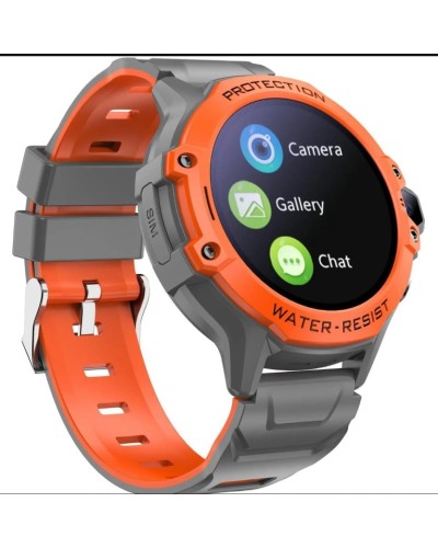 Uşaqlar üçün ağıllı saat Wonlex CT04 Pro Orange/Grey