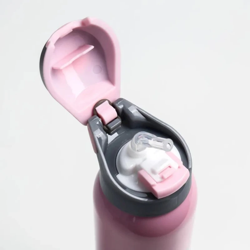 İdman su qabı Sport TS-726, 5,5х23 sm, çəhrayı/gümüşü, 500 ml