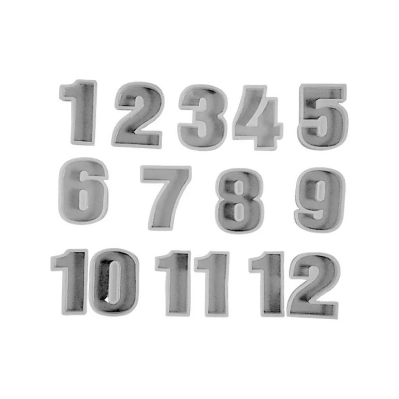 Набор молдов Цифры для часов, силикон, белый